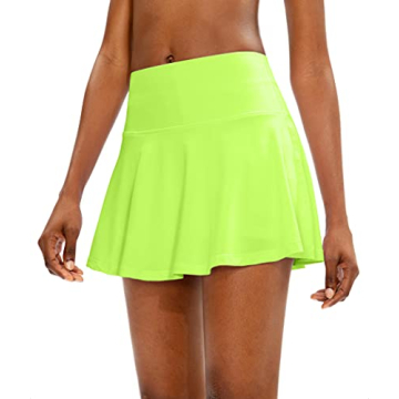 Stylish SANTINY Pleated Tennis Skirt with 4 Pockets