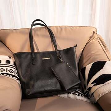 Montana West Tote Bags Large Leather Purses and Handbags for Women Top Handle Shoulder Satchel Hobo ...