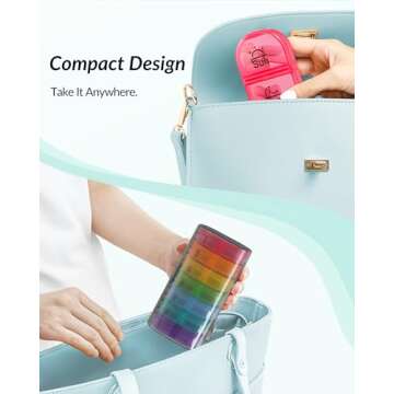 Durable ZIKEE Weekly Pill Organizer for Easy Travel and Daily Use