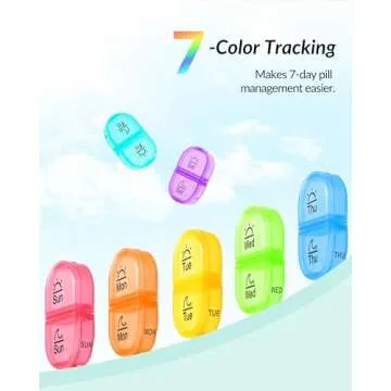 Durable ZIKEE Weekly Pill Organizer for Easy Travel and Daily Use