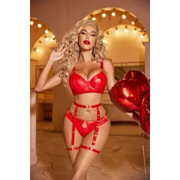 Avidlove Sexy Lace Garter Lingerie Set for Women