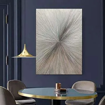 MUWU Modern Canvas Wall Art Ready to Hang 24x36