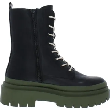 Steve Madden Women's Mansel Combat Combat Boot Black Multi 8.5