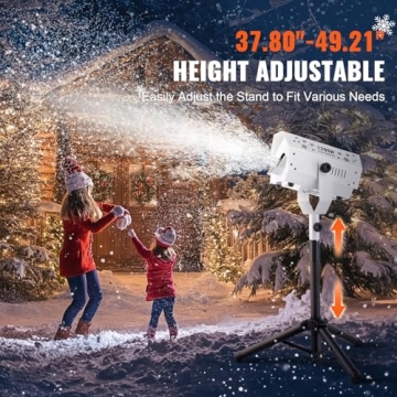 VEVOR Snow Machine with Adjustable Stand & Remote Control