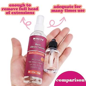 MIILYE Tape in Extension Remover 4OZ - Fast & Gentle