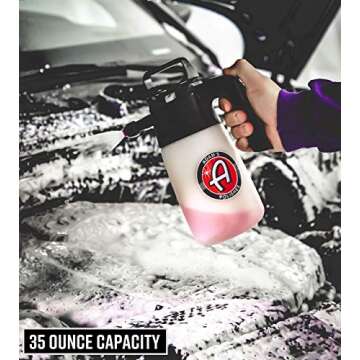 Adam's Foaming Pump Sprayer (64oz) - Pressure Foam Sprayer For Car Cleaning Kit, Car Wash, Car Detai...