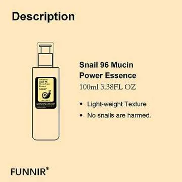 FUNNIR Snail Mucin Essence - Hydrating Skin Solution