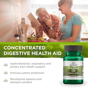Swanson Oregano Oil 10:1 Extract-Natural Supplement Promoting Digestive Health-Respiratory & Urinary Tract Health Support (120 Softgels, 150mg Each)