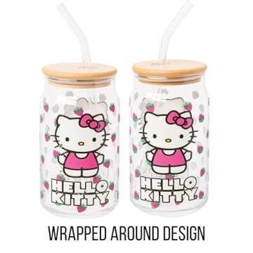 Hello Kitty Strawberry Tumbler with Bamboo Lid & Straw