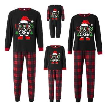 Awoscut Family Christmas Pajamas Matching Pajamas for Family, Xmas PJs Sets Holiday Sleepwear(#a-2, ...
