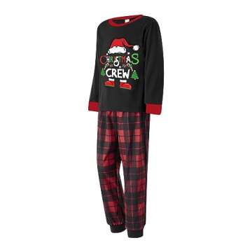 Awoscut Family Christmas Pajamas Matching Pajamas for Family, Xmas PJs Sets Holiday Sleepwear(#a-2, Kids, 5 Years)
