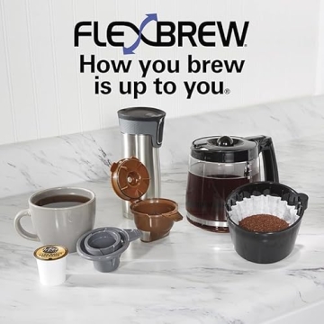 Hamilton-Beach FlexBrew Trio Coffee Maker with Timer and Strength Options