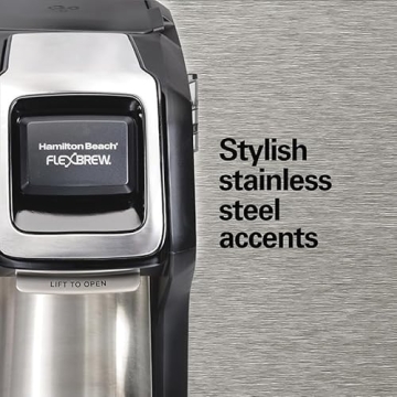 Hamilton-Beach FlexBrew Trio Coffee Maker with Timer and Strength Options