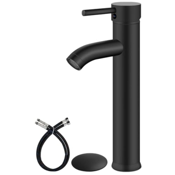 Airuida Single Handle Bathroom Sink Faucet - High-Quality Stainless Steel with Pop Up Drain