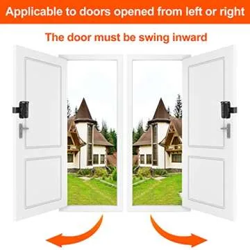 Video Doorbell Mount No-Drill Adjustable Mounting Bracket Compatible for Blink Anti-theft Doorbell Camera Door holder Cover, Doorbell Security System Accessories, Not Block Doorbell Sensor (Black)