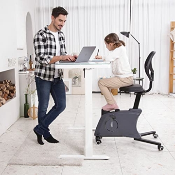 FLEXISPOT Electric Glass Standing Desk - Stylish & Functional
