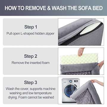 Orthopedic Pet Bed Deluxe Plush L-Shaped Couch with Waterproof Lining Bolster Sleeping Sofa with Removable Washable Cover & Nonskid Bottom for Medium Dogs, Gray