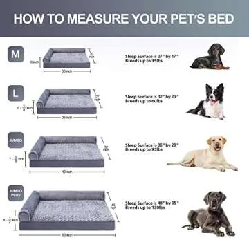 Orthopedic Dog Bed With Removable Cover & Waterproof Liner