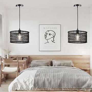 HOONEX Rattan Chandelier - Sustainable Elegant Design