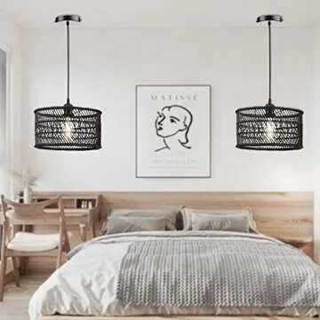 HOONEX Rattan Chandelier - Sustainable Elegant Design