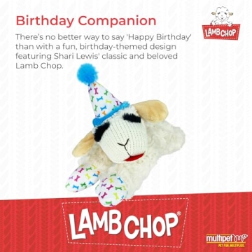 Multipet Lamb Chop Dog Toy with Squeakers