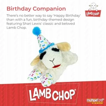 Multipet Lamb Chop Dog Toy with Squeakers