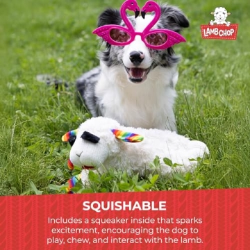 Multipet Lamb Chop Dog Toy with Squeakers