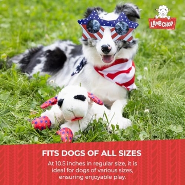 Multipet Lamb Chop Dog Toy with Squeakers