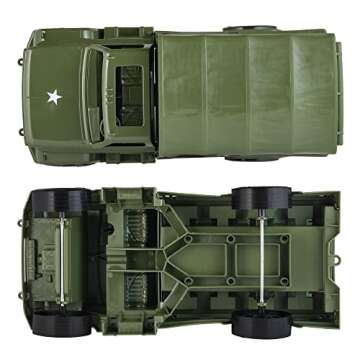 Tim Mee Military Cargo Truck for Action Figures - 14in Olive Green - Made in USA