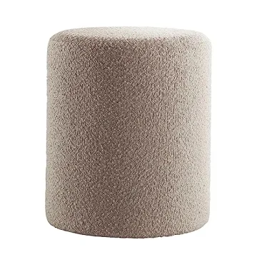 Stylish Modern Round Ottoman for Living Room and Makeup