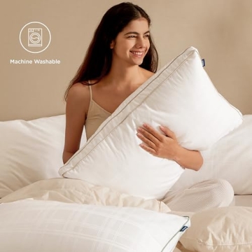 Bedsure Goose Down Pillows - Soft & Breathable Set of 2