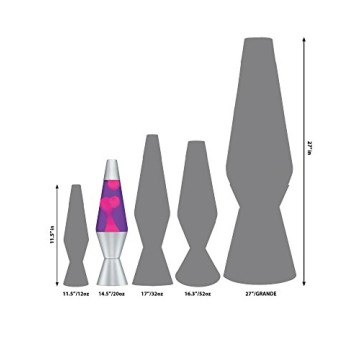 Vibrant 14.5-Inch LAVA Lamp with Tri-Colored Globe