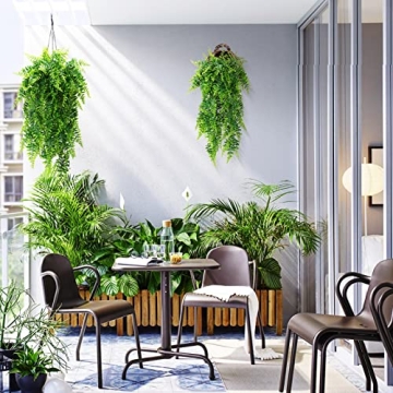 Artificial Fern Leaves - UV-Resistant Hanging Plants
