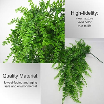Artificial Fern Leaves - UV-Resistant Hanging Plants