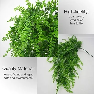 Artificial Fern Leaves - UV-Resistant Hanging Plants