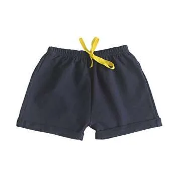 C&X Toddler Boys and Girls Cotton Shorts, 2 Pack for Kids