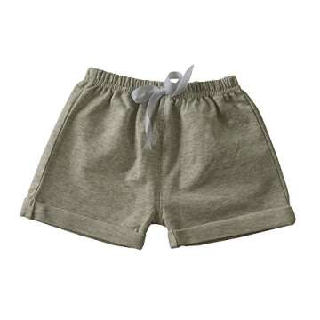 C&X Toddler Boys and Girls Cotton Shorts, 2 Pack for Kids