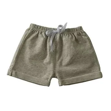 C&X Toddler Boys and Girls Cotton Shorts, 2 Pack for Kids
