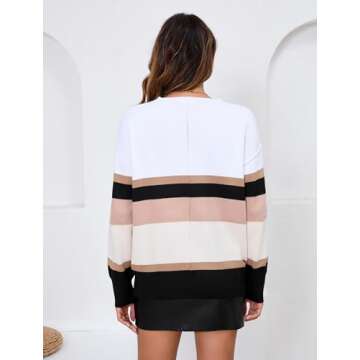 Zeagoo Women's Oversized Button Cardigan Sweaters 2024 Fall Open Front Lightweight Cardigans V Neck Loose Knit Outwear