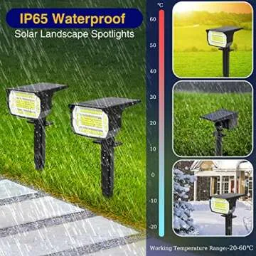 LOTMOS Solar Spot Lights | 72 LED Adjustable Outdoor Lights