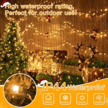 Ollny 262FT Christmas Lights - Remote Control, Waterproof