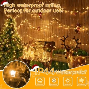 Ollny 262FT Christmas Lights - Remote Control, Waterproof