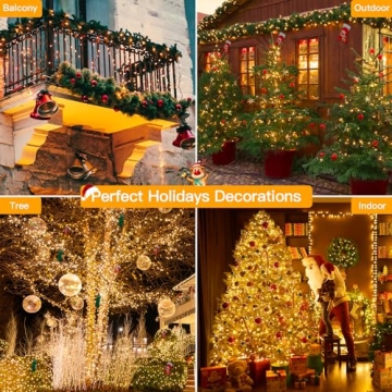 Ollny 262FT Christmas Lights - Remote Control, Waterproof