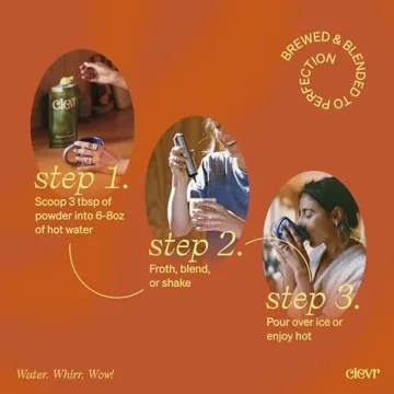 Clevr Blends Chai Latte - Instant Superfood Blend with Oat Milk