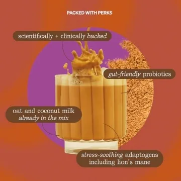 Clevr Blends Chai Latte - Instant Superfood Blend with Oat Milk