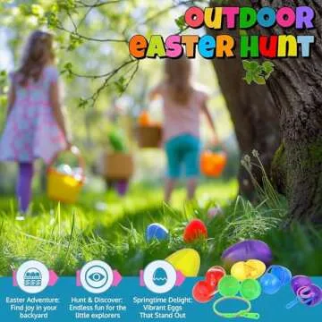 UpBrands 15 Toy Zipper Bracelets in Easter Eggs - Vibrant Pre-filled Easter Eggs with Toys inside for Boys & Girls - Perfect Basket Stuffers, Egg Hunt Prizes, and Birthday Party Favors for Kids