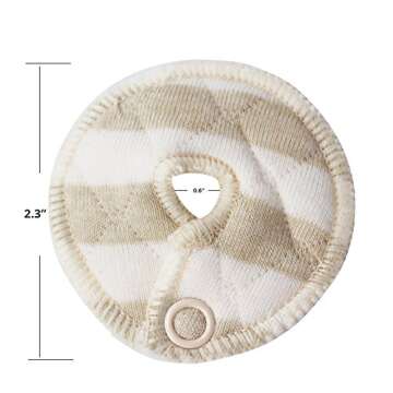 Ian's Choice Organic Cotton Pads for Feeding Support Extra Soft and Absorbent (12 Pack)