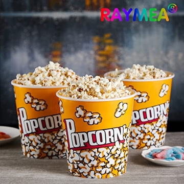 Retro Plastic Popcorn Buckets for Home Movie Night