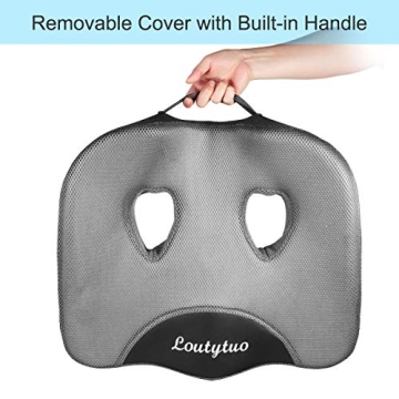 LOUTYTUO Memory Foam Seat Cushion for Ultimate Comfort