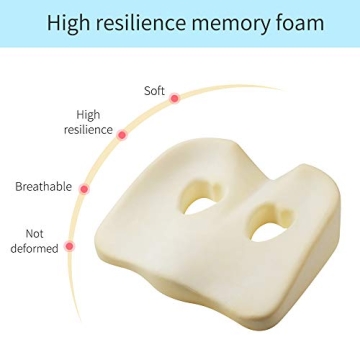 LOUTYTUO Memory Foam Seat Cushion for Ultimate Comfort